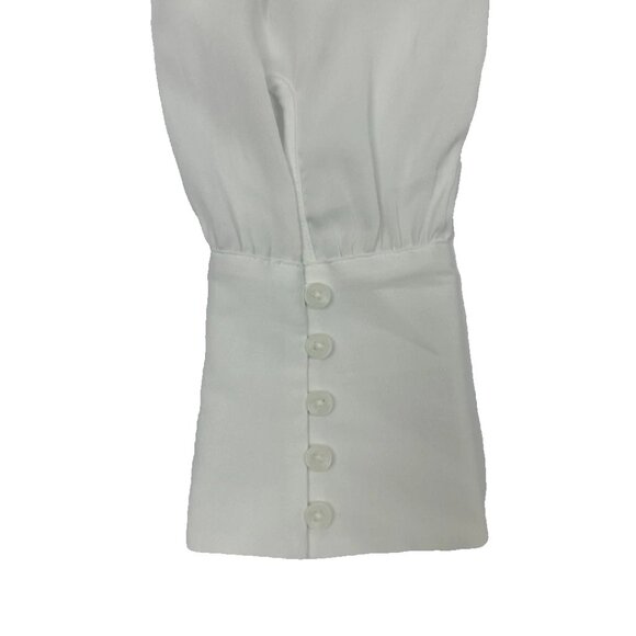 Free People - Cool & Clean Solid Button Down Shirt - White - Large - Worn 1 Time - Picture 8 of 9